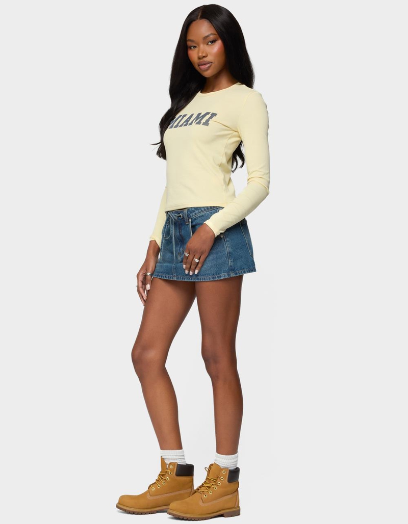 EDIKTED Miami Girl Long Sleeve Tee image number 3