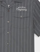 RSQ Mens Embroidered Stripe Button Up Shirt image number 4