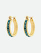 PURA VIDA Turquoise Tile Hoop Earrings