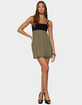 EDIKTED Jonna Contrast Bubble Mini Dress image number 4