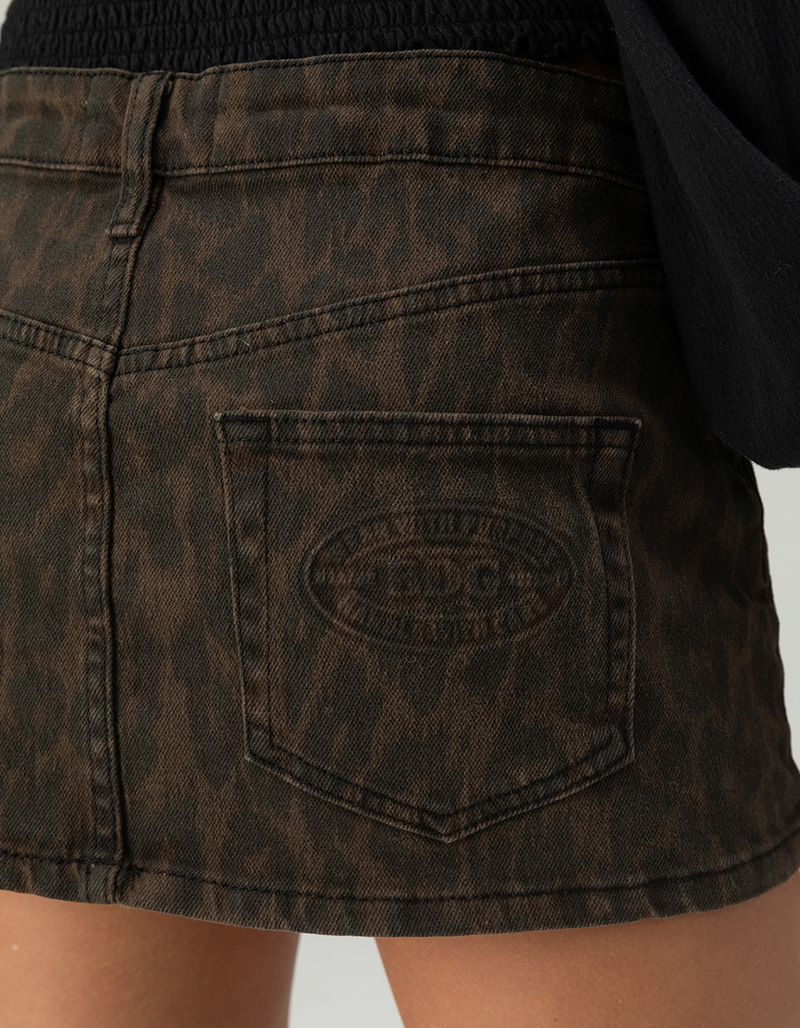 BDG Urban Outfitters 5-Pocket Ultra Mini Leopard Womens Skirt image number 5