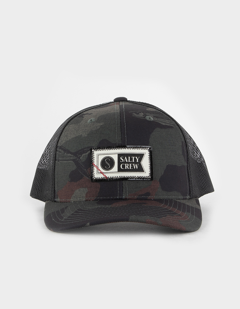 SALTY CREW Topstitch Retro Mens Trucker Hat image number 1