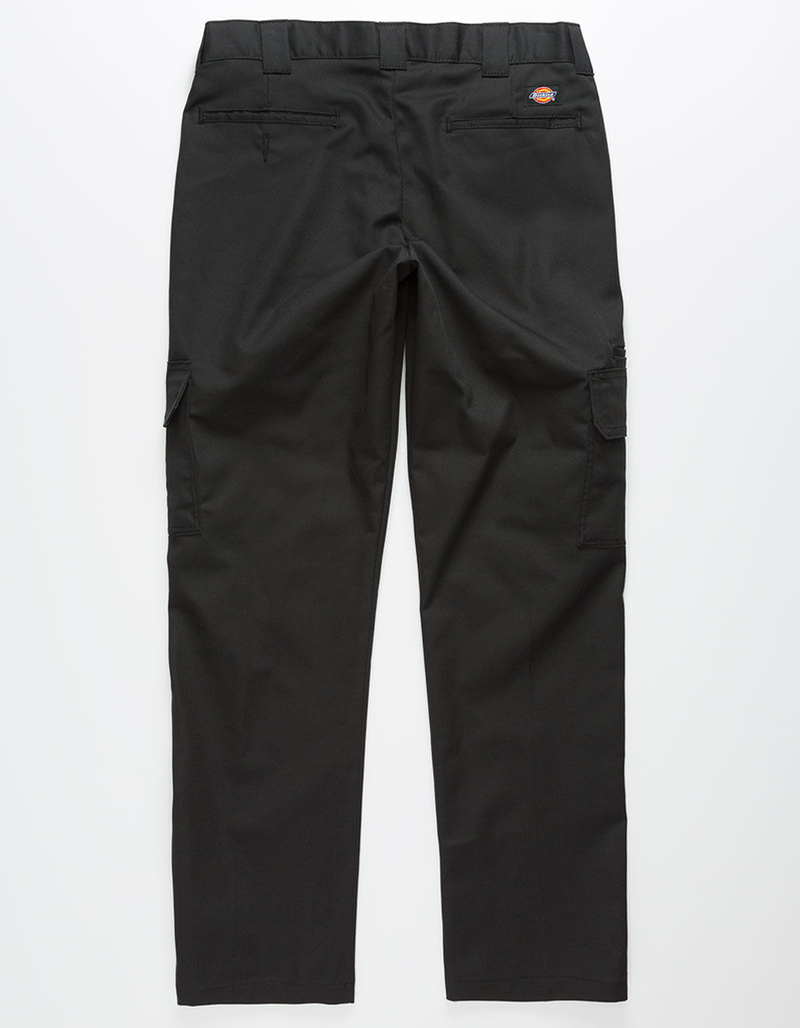 DICKIES FLEX Slim Fit Straight Leg Black Mens Cargo Pants image number 4