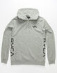 RVCA Main Street Heather Gray Mens Hoodie image number 1