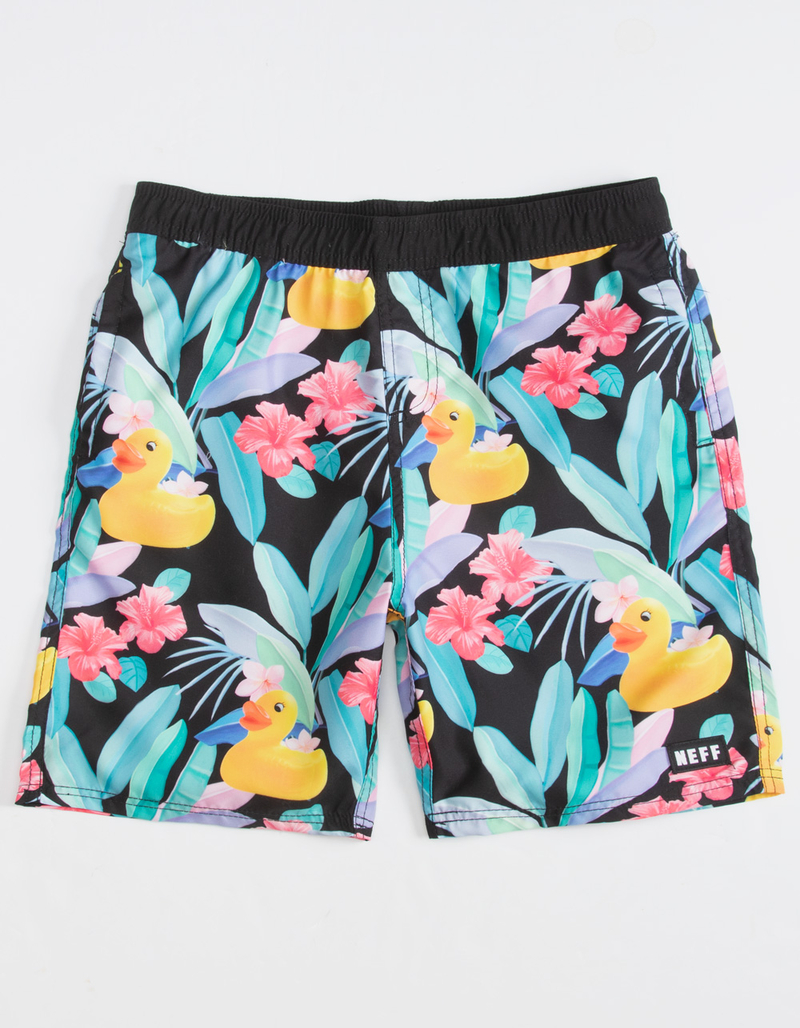 NEFF Tropic Storm Duck Boys Volley Shorts image number 0