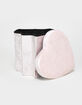 JUICY COUTURE Lidded Collapsible Heart Shaped Storage Cube image number 1