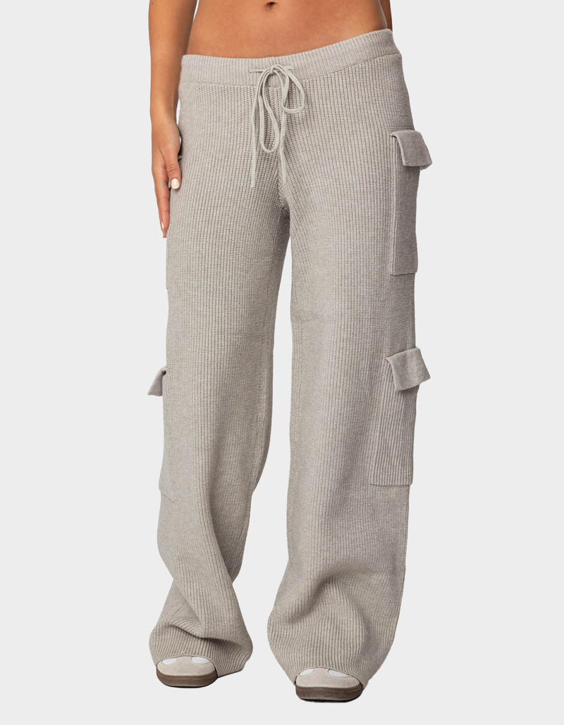 EDIKTED Wynter Knit Cargo Pants image number 0