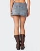 EDIKTED Gigi Carpenter Denim Mini Skirt image number 4