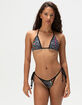 ED HARDY Black Leopard Triangle Bikini Top image number 6