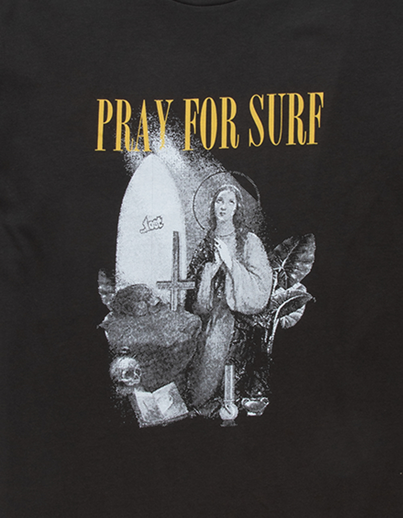 LOST Pray For Surf Mens Tee image number 1