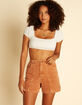 BILLABONG x Wrangler According To Womens Corduroy Shorts image number 2