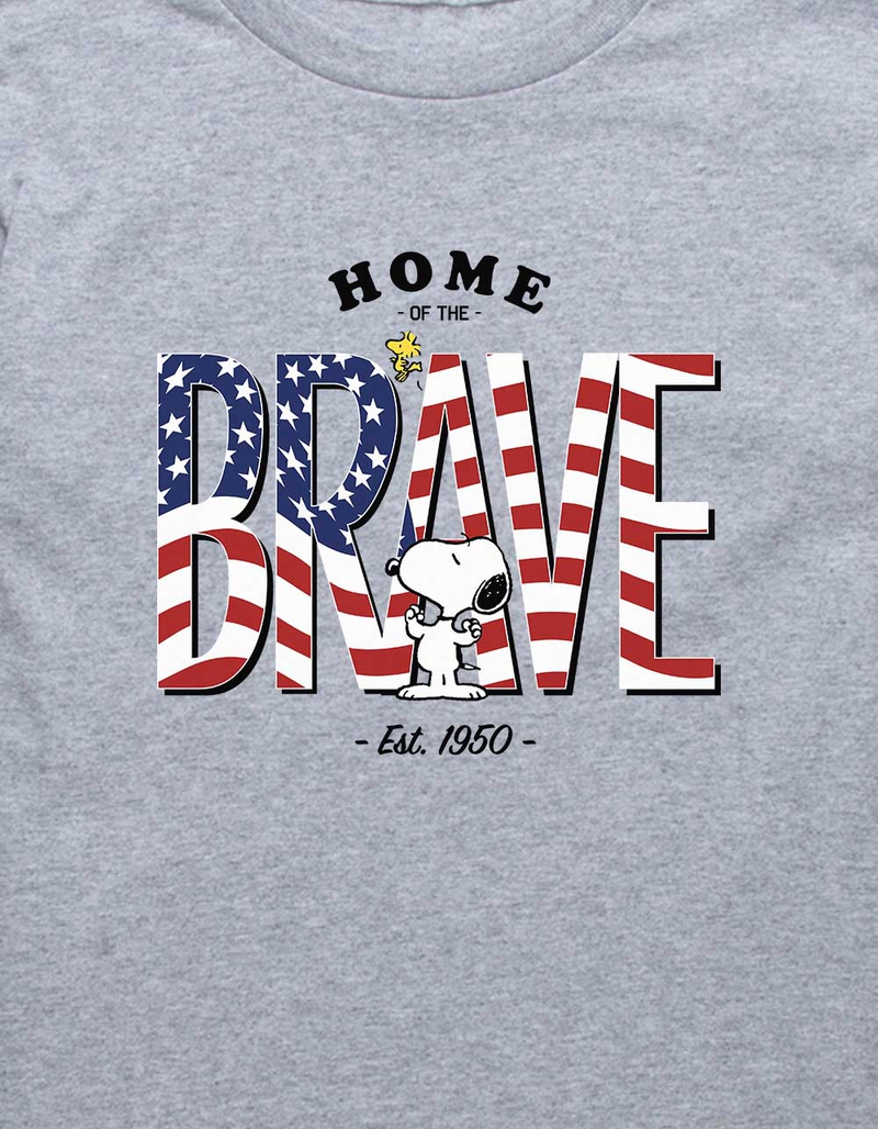 PEANUTS Home Of The Brave Unisex Kids Tee image number 1