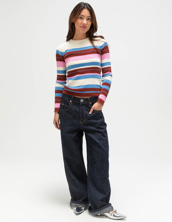 VERO MODA Chill Womens Long Sleeve Stripe Top Alternative Image