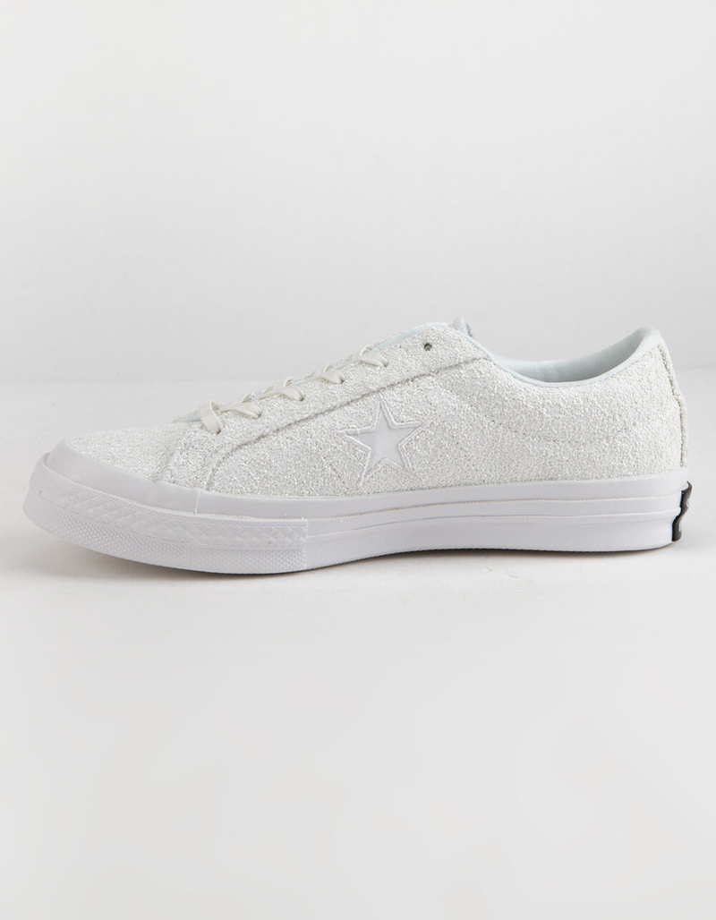 CONVERSE One Star Ox Glitter White Womens Shoes image number 3