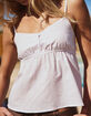 RSQ Womens Henley Babydoll Cami image number 7