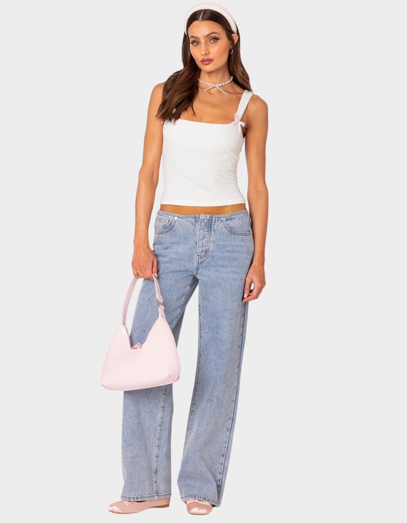 EDIKTED Lola Ribbed Tank Top image number 1
