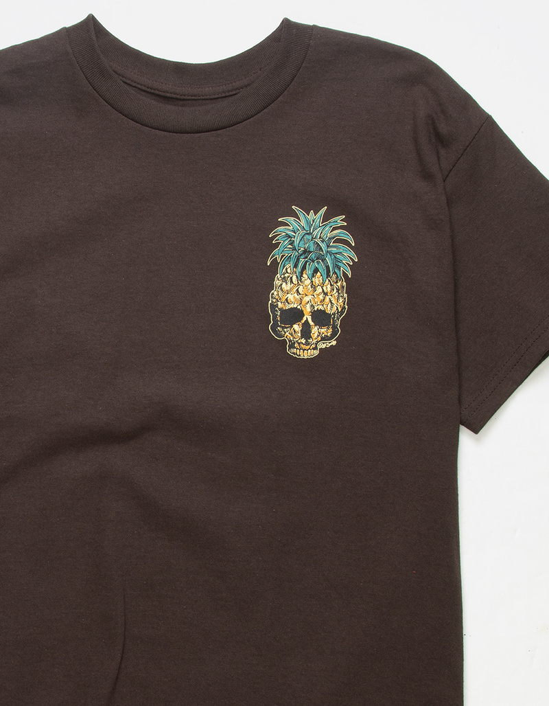 RIOT SOCIETY Pineapple Skull Mens Tee image number 1