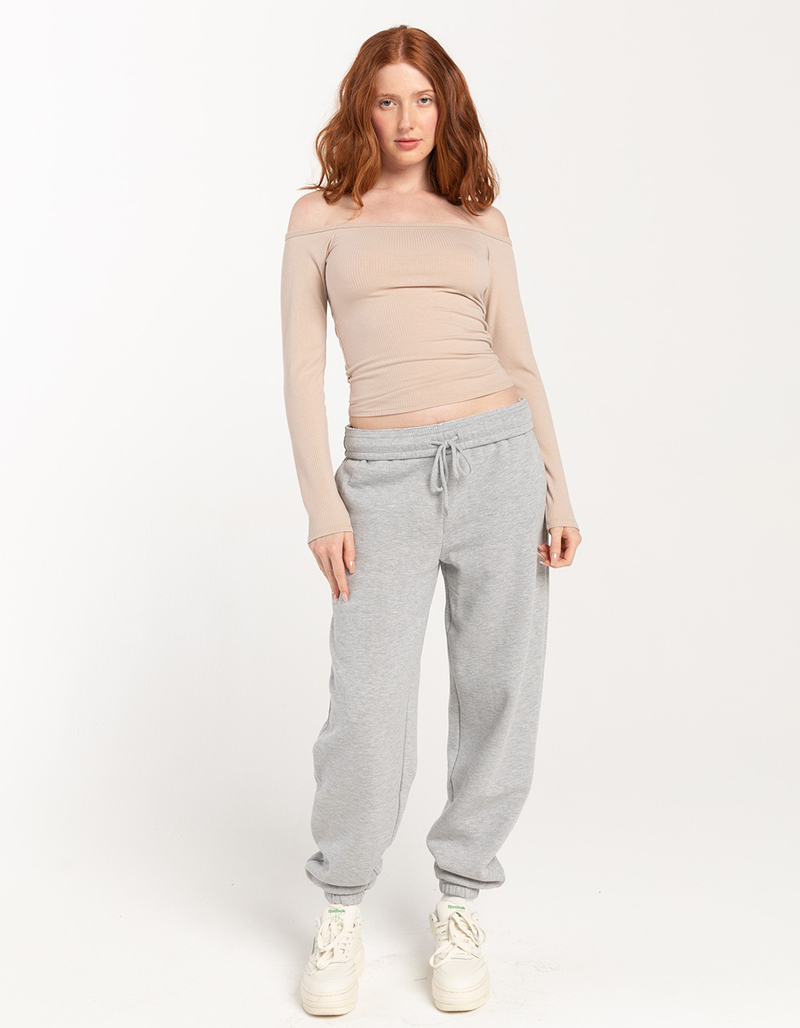 RSQ Womens Off Shoulder Long Sleeve Top image number 4