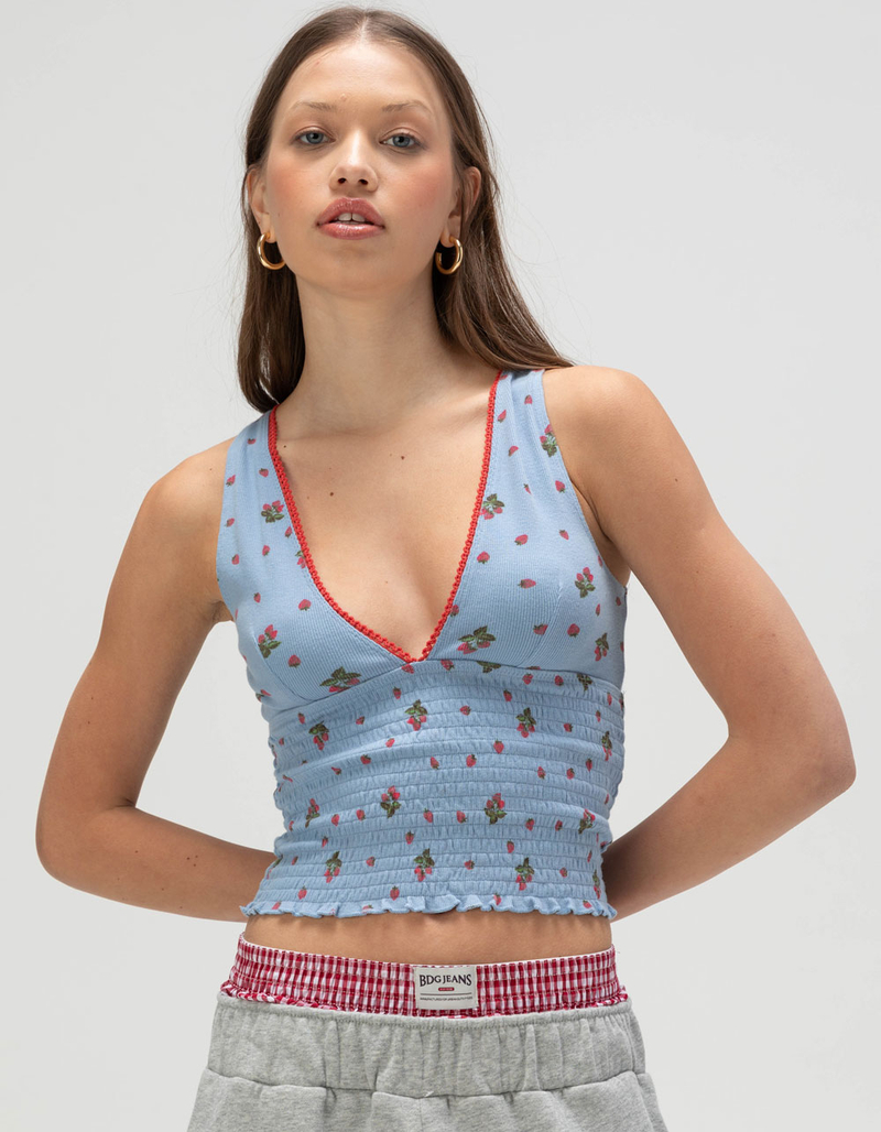 BDG Urban Outfitters Verity Womens Smocked Tank Top image number 0