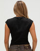 TRUE RELIGION Crystal Winged Heart Womens Baby Tee image number 4