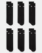 NIKE Everyday 6 Pack Kids Cushioned Crew Socks image number 1