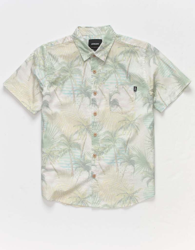 GROM Deco Palm Boys Button Up Shirt image number 0