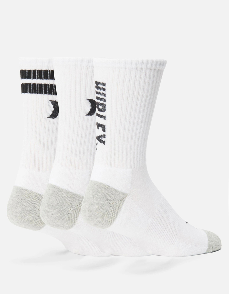 HURLEY Half Terry 3 Pack Mens Crew Socks image number 1