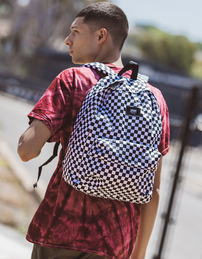 VANS Old Skool II Black & White Checkerboard Backpack image number 1