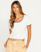 VOLCOM Lived In Lounge Womens Rib Short Sleeve Rib Tee image number 1