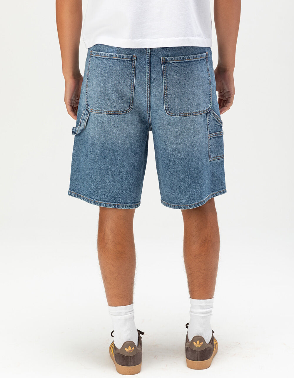 RSQ Mens Loose Denim Carpenter Shorts - MED STONE | Tillys