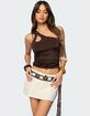 EDIKTED Lina One Shoulder Cut Out Top image number 1