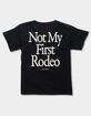 BECAUSE WEEKEND Not My First Rodeo Unisex Kids Tee image number 2