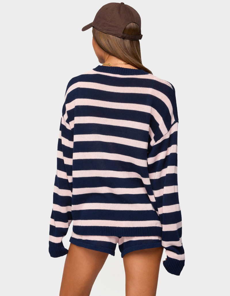 EDIKTED Amaris Oversized Striped Sweater image number 2
