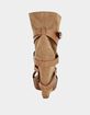 AZALEA WANG Rothko Belted Wedge Womens Sandal Boots image number 3