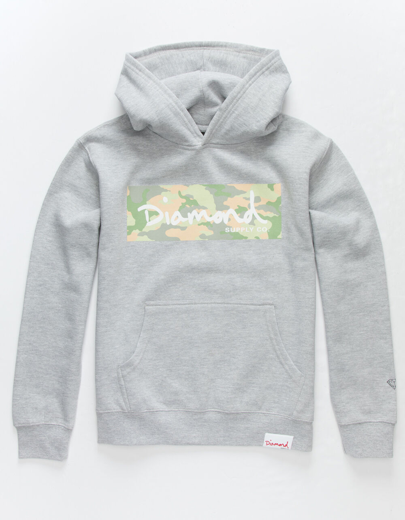 DIAMOND SUPPLY CO. Camo Box Boys Hoodie image number 0
