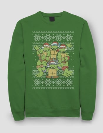 TEENAGE MUTANT NINJA TURTLES Holiday Group Unisex Ugly Sweatshirt Primary Image