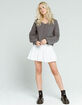 SKY AND SPARROW Transition Stitch Womens Charcoal Sweater image number 4