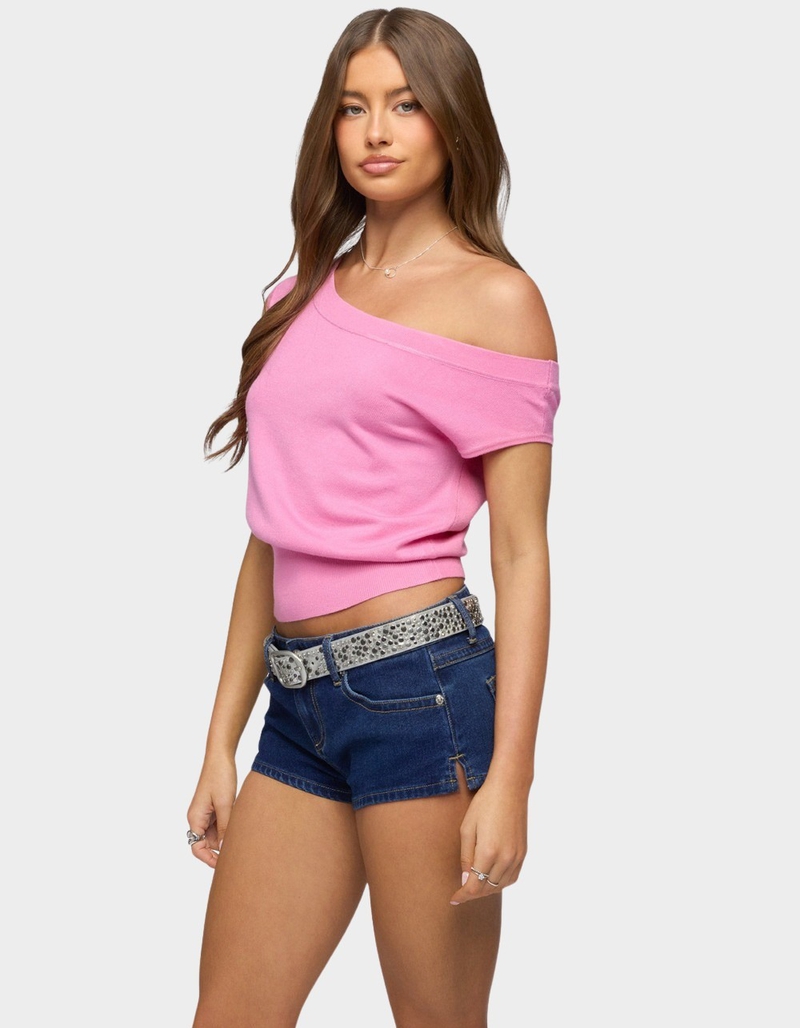 EDIKTED Michaela Off Shoulder Knit Top image number 1