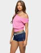 EDIKTED Michaela Off Shoulder Knit Top image number 2