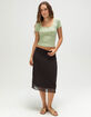 TILLYS Bow Picot Trim Womens Top image number 2