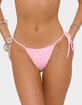 EDIKTED Naomey Sequin String Bikini Bottoms image number 1