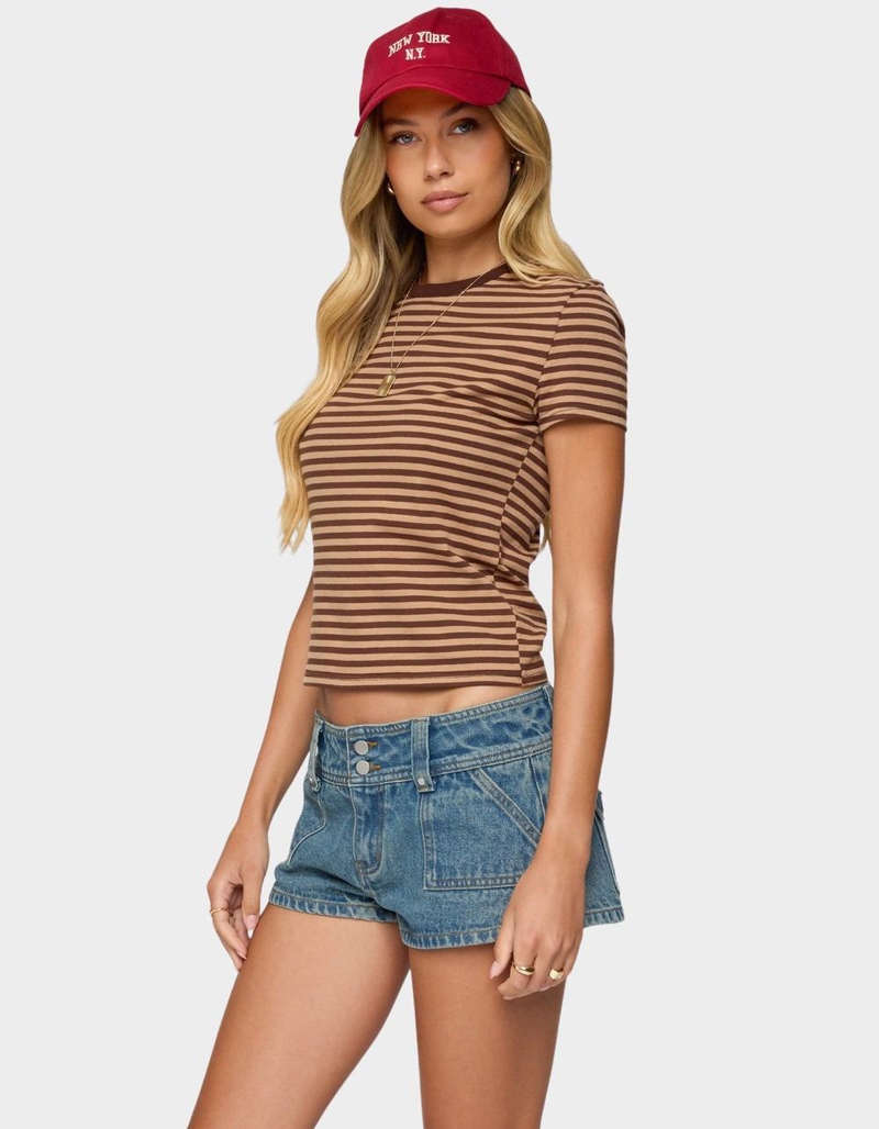 EDIKTED Nessie Striped Tee image number 1