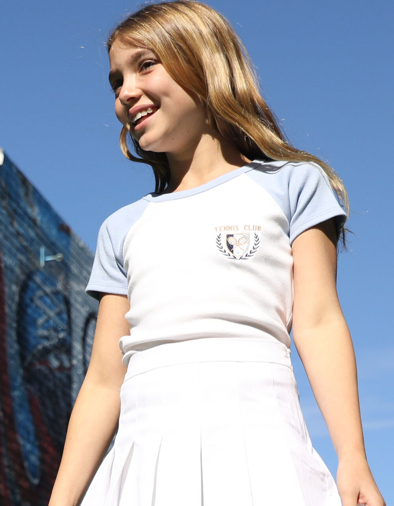 FULL TILT Embroidered Raglan Girls Tee image number 0