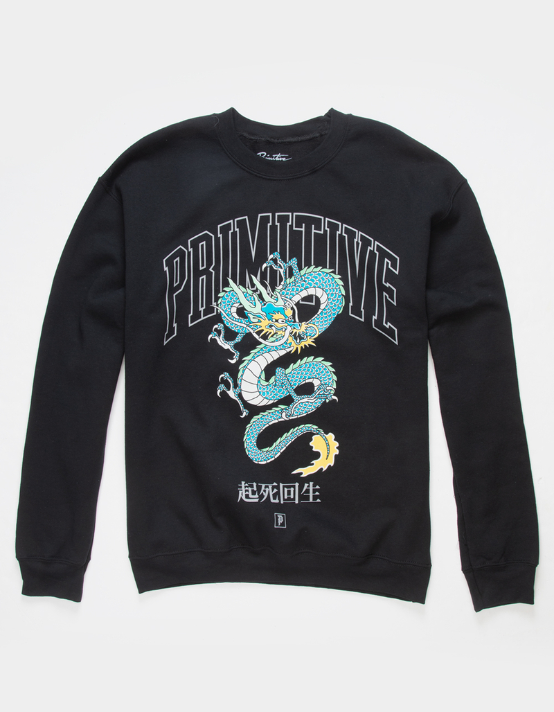PRIMITIVE Collegiate Dragon Mens Crewneck Sweatshirt image number 0