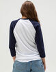 TINY TURNIP New York Yankees Womens Raglan Tee image number 4