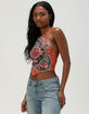 TRUE RELIGION Buddha Womens Scarf Halter Top image number 3