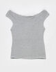FULL TILT Girls Stripe Off The Shoulder Top image number 3