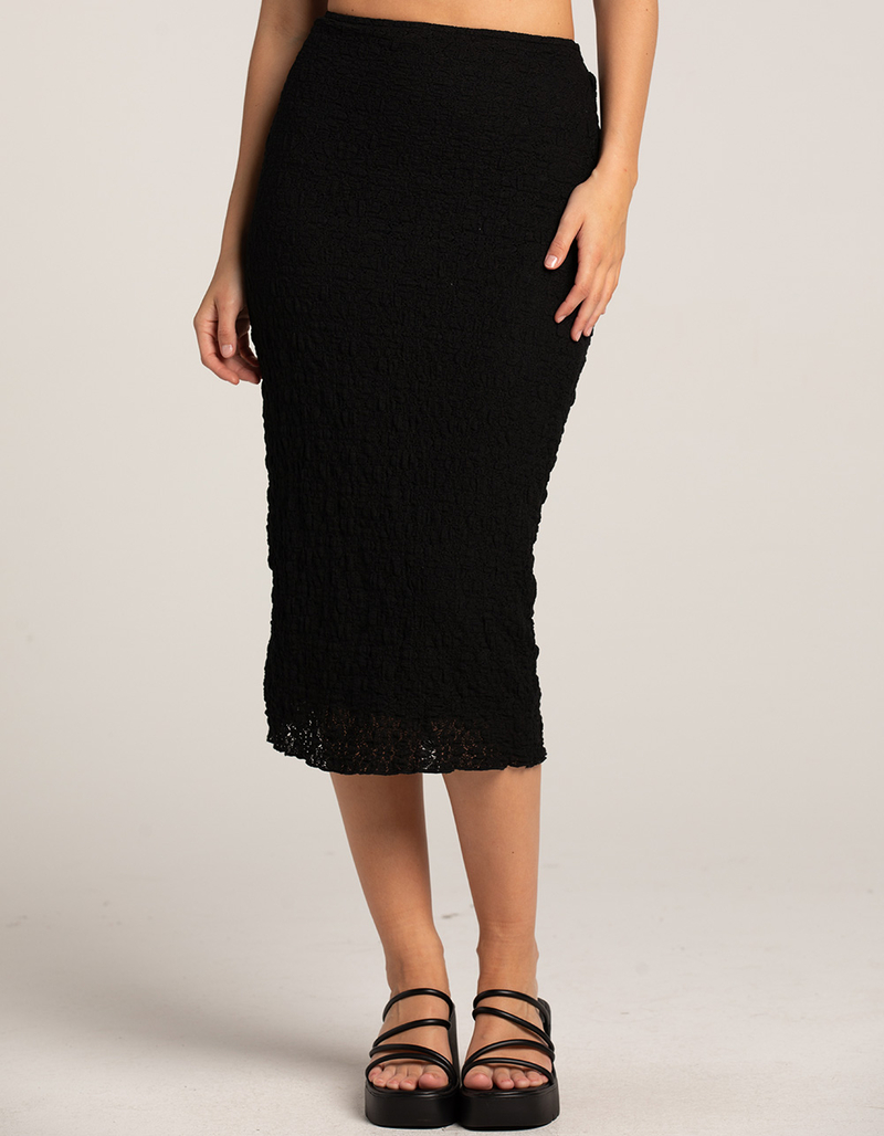 WEST OF MELROSE Textured Womens Midi Skirt image number 1