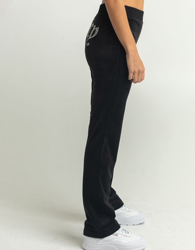 JUICY COUTURE Womens Embellished Velour Pant image number 2