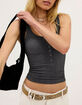 FREE PEOPLE Clean Slate Womens Henley Tank Top image number 1